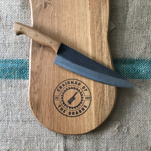 
                  
                    Chefs knife with Whiskey barrel stave handle
                  
                